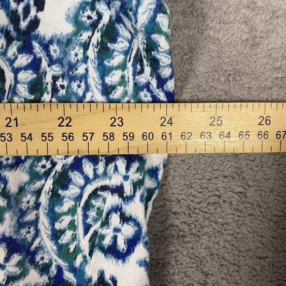 Pure Jill Shirt Womens 3XL Paisley Scoop Neck Pima Tee Top Relaxed Cozy Comfy - Picture 4 of 8